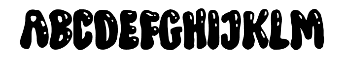 Flying Bubble Font UPPERCASE
