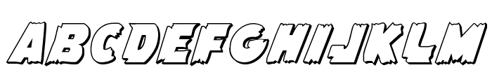 Flying Leatherneck 3D Font LOWERCASE