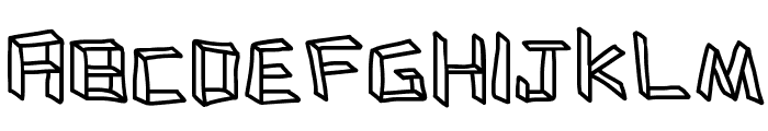flatboard Font UPPERCASE