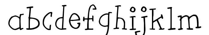 flutSaus Font LOWERCASE