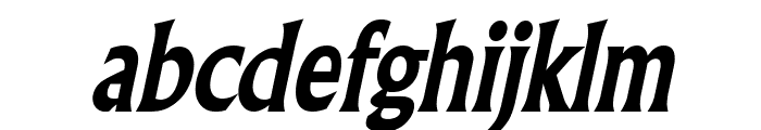 Flair Condensed BoldItalic Font LOWERCASE