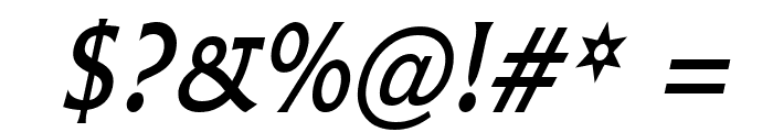 Flair Condensed Italic Font OTHER CHARS