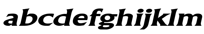Flair Extended BoldItalic Font LOWERCASE