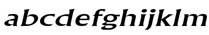Flair Extended Italic Font LOWERCASE
