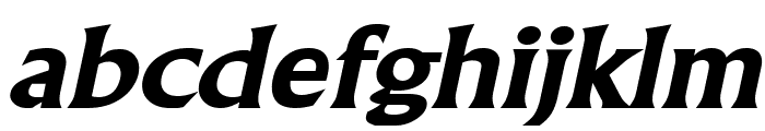 Flair Wide BoldItalic Font LOWERCASE