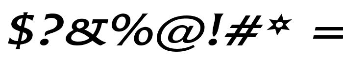 Flair Wide Italic Font OTHER CHARS