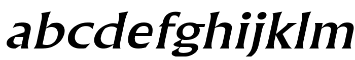 Flair Wide Italic Font LOWERCASE