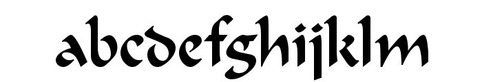 Flat Brush Condensed Normal Font LOWERCASE