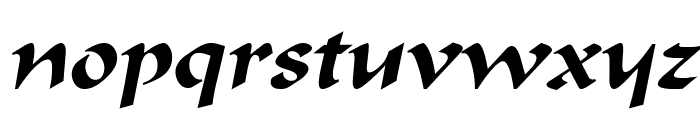 Flat Brush Italic Font LOWERCASE