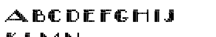 Flat10 Artdeco Font LOWERCASE