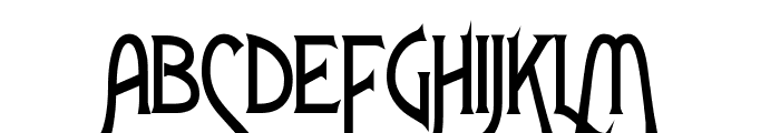 Fletch Condensed Bold Font UPPERCASE