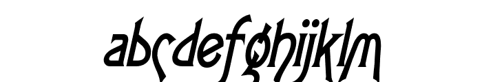 Fletch Condensed BoldItalic Font LOWERCASE