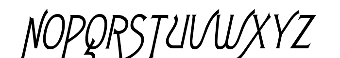 Fletch Condensed Italic Font UPPERCASE