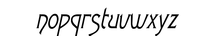 Fletch Condensed Italic Font LOWERCASE