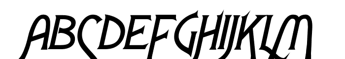 Fletch Extended BoldItalic Font UPPERCASE