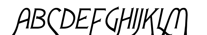 Fletch Extended Italic Font UPPERCASE