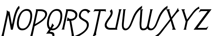 Fletch Extended Italic Font UPPERCASE