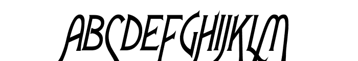 Fletch Thin BoldItalic Font UPPERCASE