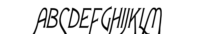 Fletch Thin Italic Font UPPERCASE