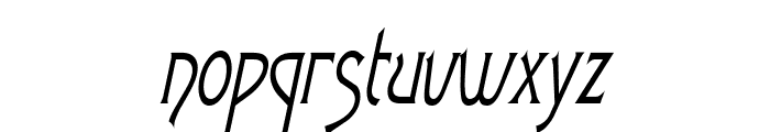 Fletch Thin Italic Font LOWERCASE