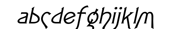 Fletch Wide Italic Font LOWERCASE