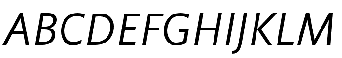 Flex Italic Font UPPERCASE