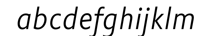 Flex Italic Font LOWERCASE