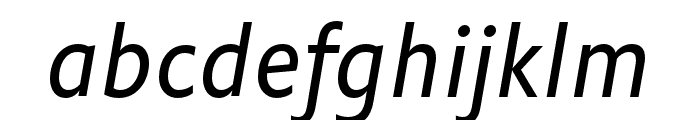 Flex Text Italic Font LOWERCASE
