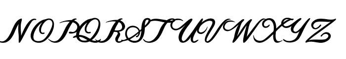 Flourian-Bold Font UPPERCASE