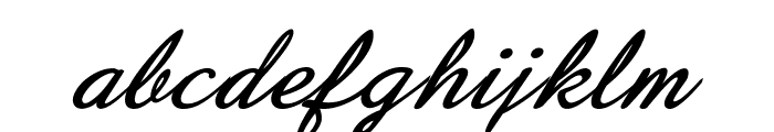 Flourian-BoldItalic Font LOWERCASE