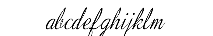 Flourian-CondensedItalic Font LOWERCASE