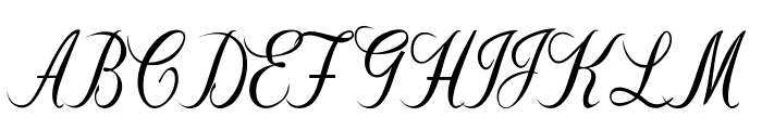 Flourian-CondensedRegular Font UPPERCASE