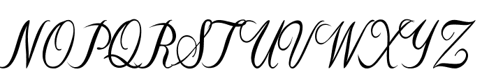 Flourian-CondensedRegular Font UPPERCASE