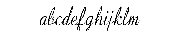 Flourian-CondensedRegular Font LOWERCASE