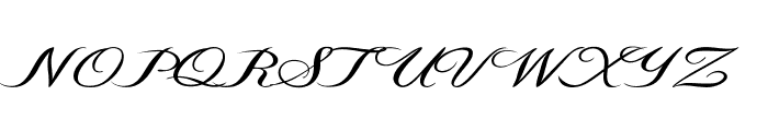 Flourian-ExpandedRegular Font UPPERCASE