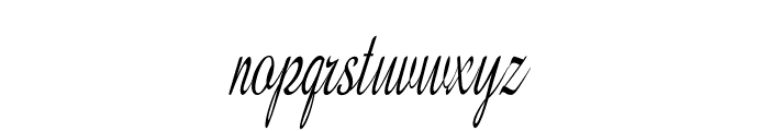 Flourian-ExtracondensedItalic Font LOWERCASE