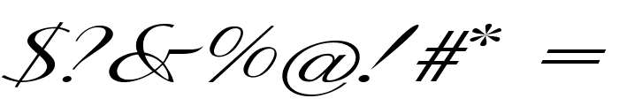 Flourian-ExtraexpandedItalic Font OTHER CHARS