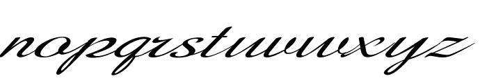 Flourian-ExtraexpandedItalic Font LOWERCASE