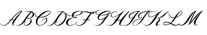 Flourian-Italic Font UPPERCASE