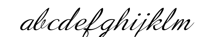 Flourian-Italic Font LOWERCASE