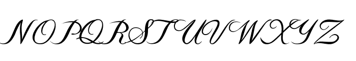 Flourian Font UPPERCASE
