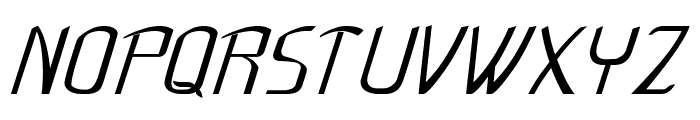 Flub-BoldItalic Font UPPERCASE
