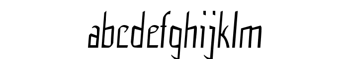 Flub-CondensedBold Font LOWERCASE