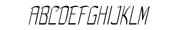 Flub-CondensedItalic Font UPPERCASE