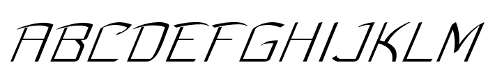 Flub-ExpandedItalic Font UPPERCASE