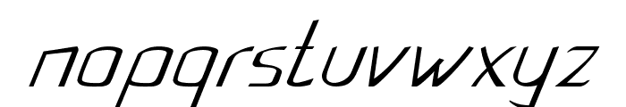 Flub-ExpandedItalic Font LOWERCASE