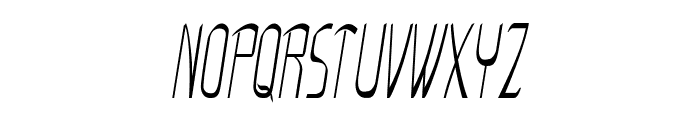 Flub-ExtracondensedItalic Font UPPERCASE