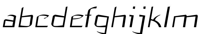 Flub-ExtraexpandedRegular Font LOWERCASE