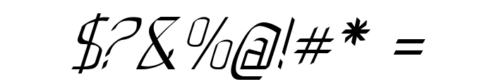 Flub-Italic Font OTHER CHARS