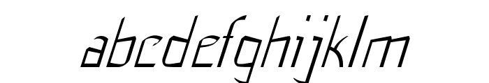 Flub-Italic Font LOWERCASE